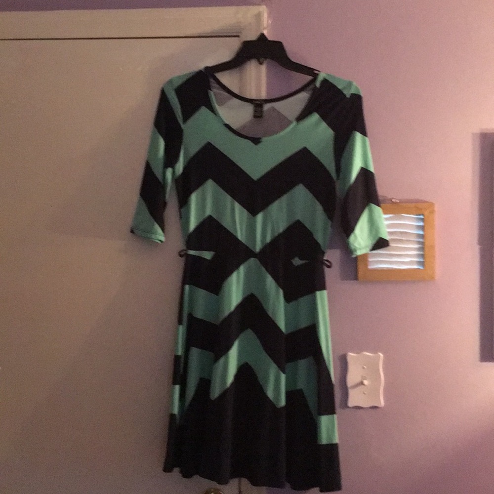 A mid length sleeve dress
